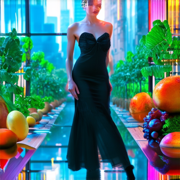 Jardin luxuriant avec fruits et légumes entouré d'une clôture en bois