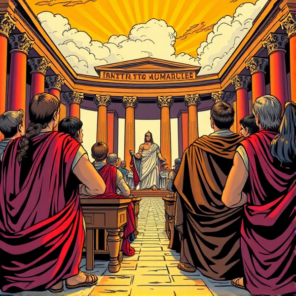 Romans watching a ceremony