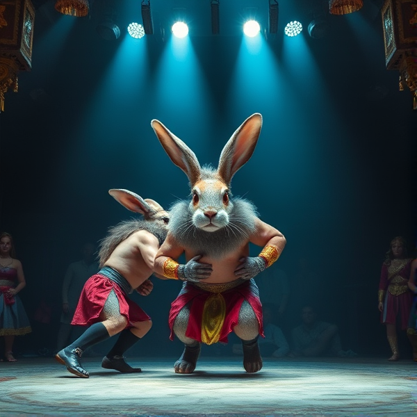 Rabbit king wrestling entrance