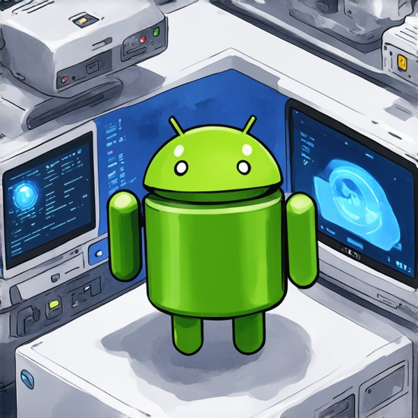 Une représentation visuelle de l'informatique affective avec un androïde doté de capteurs sensoriels sur son visage, affichant une expression renfrognée en scannant des données émotionnelles complexes, le tout dans un laboratoire de recherche futuriste avec des écrans holographiques affichant des graphiques d'émotions. Style hyper-réaliste, éclairage doux et naturel venant du plafond pour accentuer les détails fins du visage de l'androïde et des instruments environnants. La caméra est positionnée en vue plongeante à angle légèrement oblique pour capturer la scène dans son ensemble.