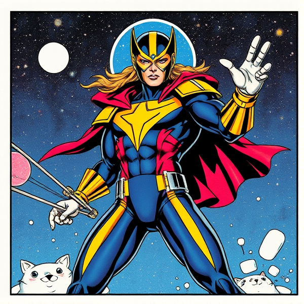 comic accurate nova from marvel specifically richard riders nova, for trading card