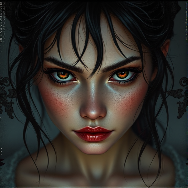 gojo satoru version mujer con ojos morados