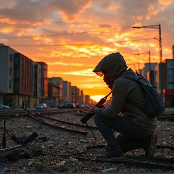 journal pose au sol d’une ville délabrée avec comme gros titre Mic Attack de retour, apparemment ça va aller