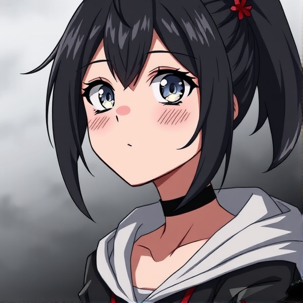 My hero academia oc. Female. Grey eyes. Dead inside.