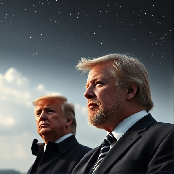 trump and elon musk as philosophers