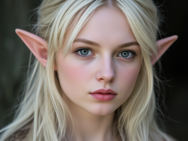 Elfe syndar cheveux tres clairs, peaux blanche "le seigneur des anneaux"