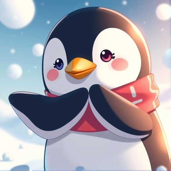 Pingouin Kawaii