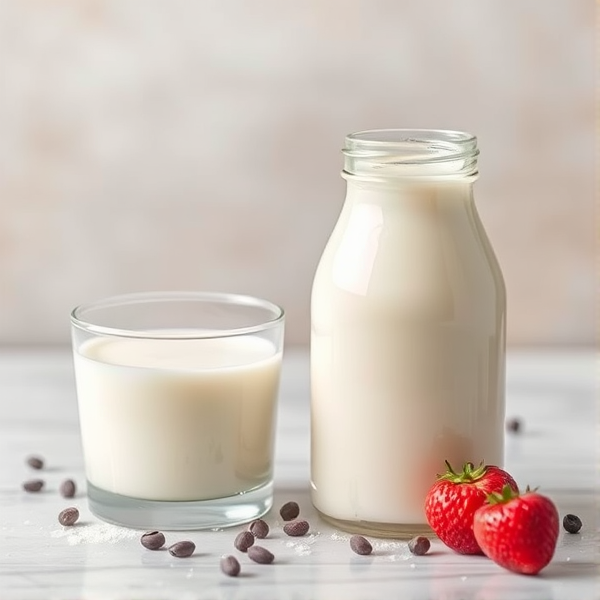 crée moi une image realiste du kéfir de lait