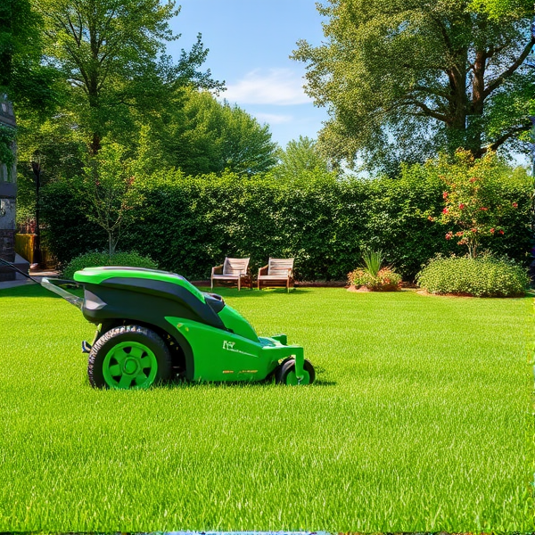 “Tidy turf” lawn mowing logo
