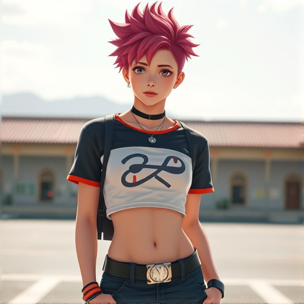 Shoto Todoroki in a crop top