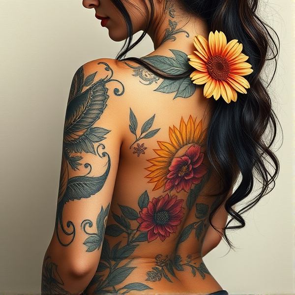 imagine a women body art tattoo