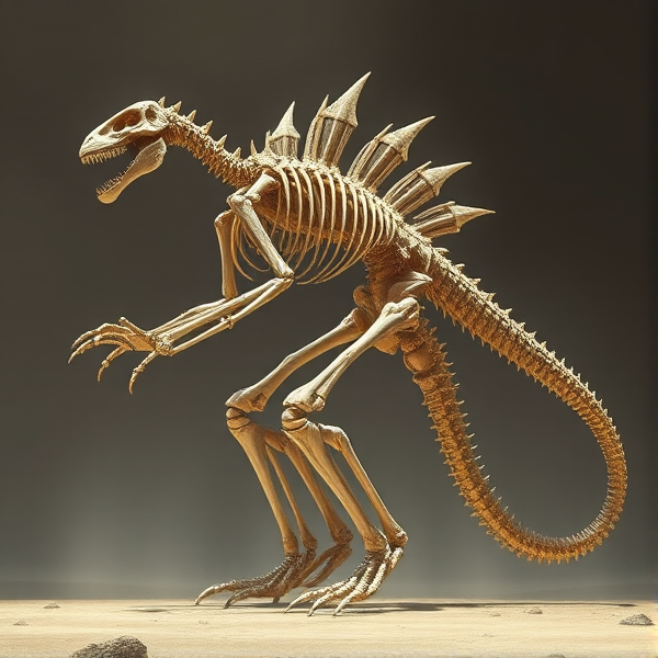A kaiju skeletal from exactly the right side view, and make it some type of insect