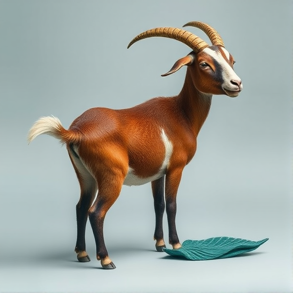 A Goat with a mermaid tail