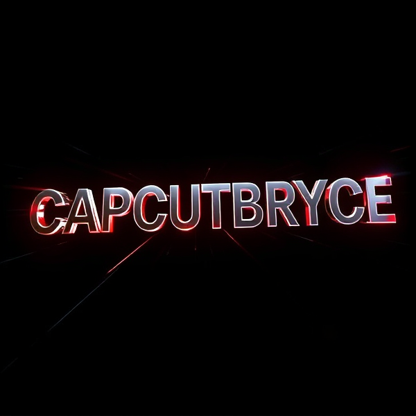 Create a visually arresting 3D logo for "CAPCUTBRYCE" that exudes ultra-modern, sleek design elements with bold sans-serif typography which dynamically bursts forth from a pitch-black background. Infuse the artwork with electrifying light beams inspired by the Capcut app icon's luminosity, casting profound shadows and creating striking highlights across the logo's contours. Incorporate a fusion of cutting-edge curves, crisp edges, and fluid lines to convey both rapidity and elegance. The logo should be enveloped in a metallic skin exhibiting a lustrous, mirror-like finish to dramatically bounce off light, imbuing it with an essence of vigorous motion. Draw upon Pixar's hallmark of incisive imagery and pronounced geometric shapes, injecting the tableau with a lively color spectrum and polished surfaces for additional depth. Utilize rendering techniques paralleling Unreal Engine's hyper-realism and Octane Renderer's ray tracing capabilities to achieve mesmerizing reflections, alongside V-Ray's sophisticated lighting effects to accentuate the mood. Strive for an overwhelmingly surreal visual spectacle that flirts with sci-fi elements, deliberately exaggerating every aspect for maximal impact. This creation ought to be perceived as audaciously lavish, overtly eschewing any inclination towards subtlety or minimalism.