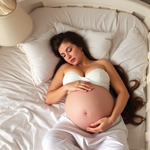 Pregnant sleeping beauty