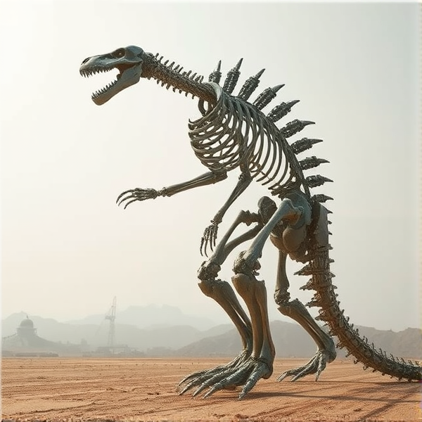 A kaiju skeletal from exactly the right side view, and make it some type of insect