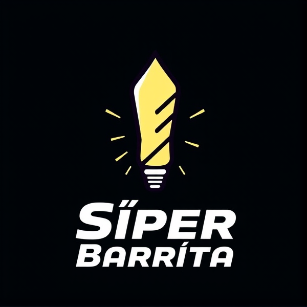 Logo de barrita energética con el nombre Súper Barrita