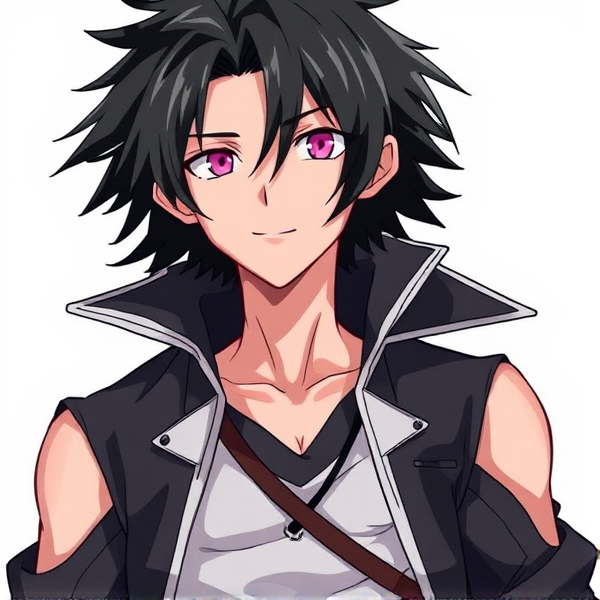 My hero academia oc. Black hair.