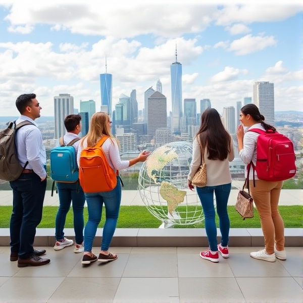 I need a one page bulletin of what my business, a global welcome LLC, offers assistance with bringing international high school students to the USA for school.