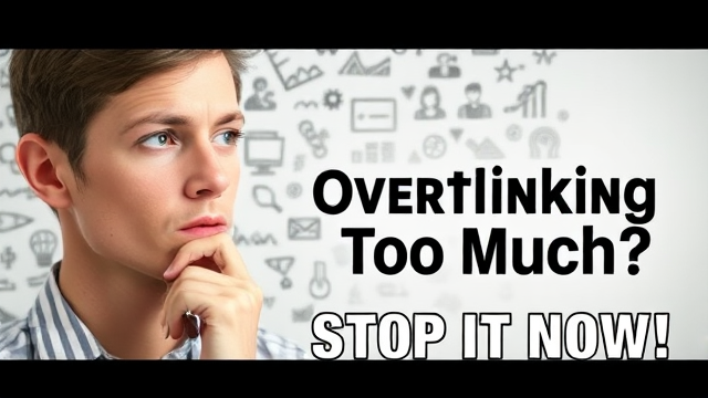Thumbnail Prompt: A focused, close-up image of a person looking pensive with their hand on their chin, surrounded by a cloud of chaotic thoughts represented as doodles. The background gradually fades from chaotic scribbles to a calm, clear space, symbolizing mental clarity. Bold text overlay with a question like "Overthinking Too Much?" and a clear callout "Stop It Now!"