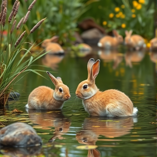 Isis rabbits pond