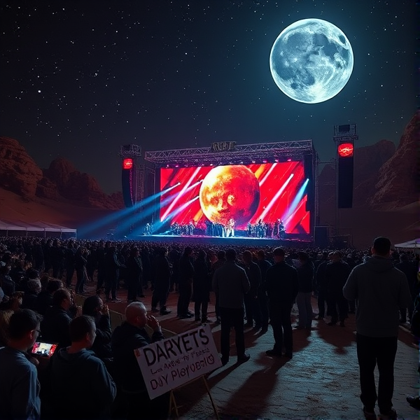 Rap concert on mars