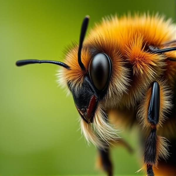 Elderly Bumble bee with a beard