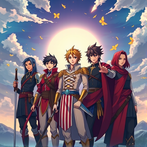 USA clan in a anime that looks powerfully and godly in 2028