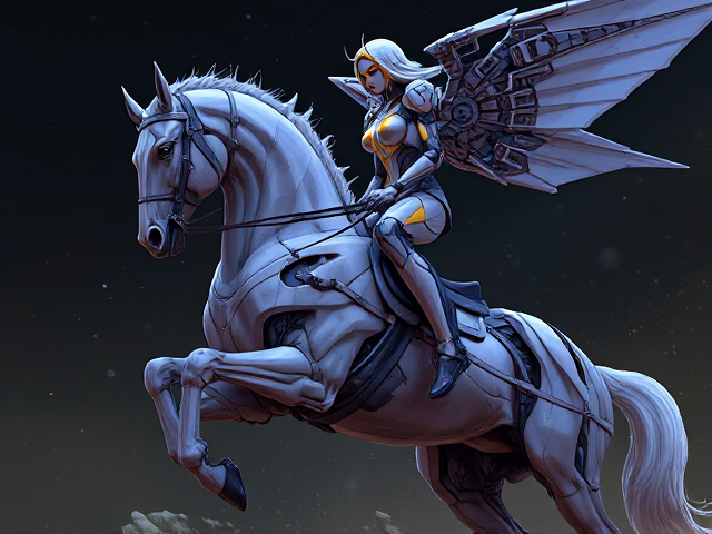 Neon genesis Evangelion unit 1 riding a horse