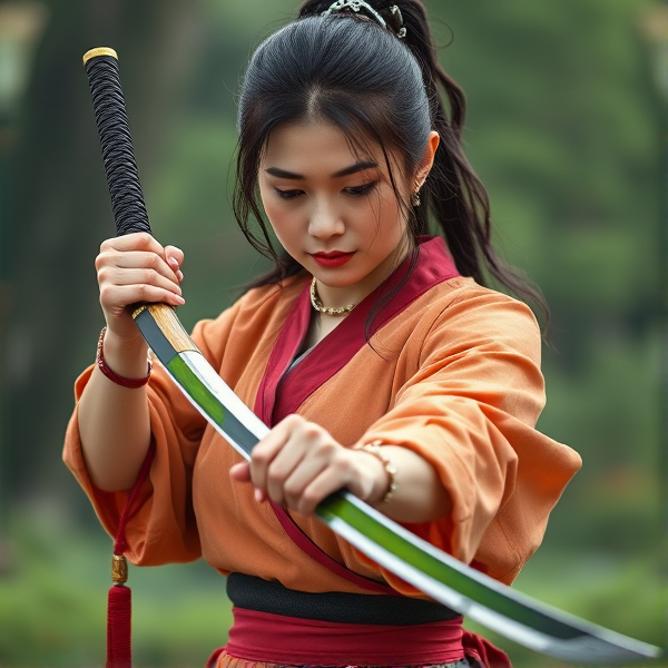 Woman with a katana