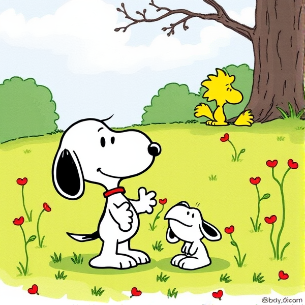 Snoopy and Woodstock