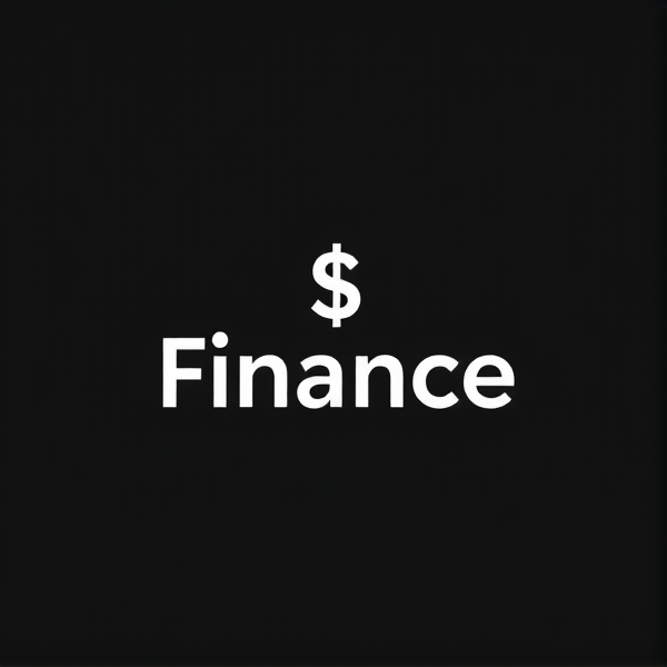 Simple finance logo with black and white colors
