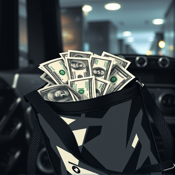 To much money it's coming out the bag