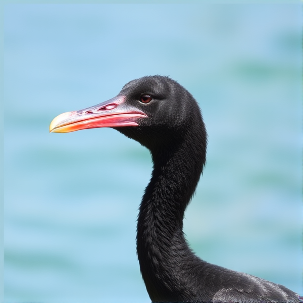 Shag bird smiling