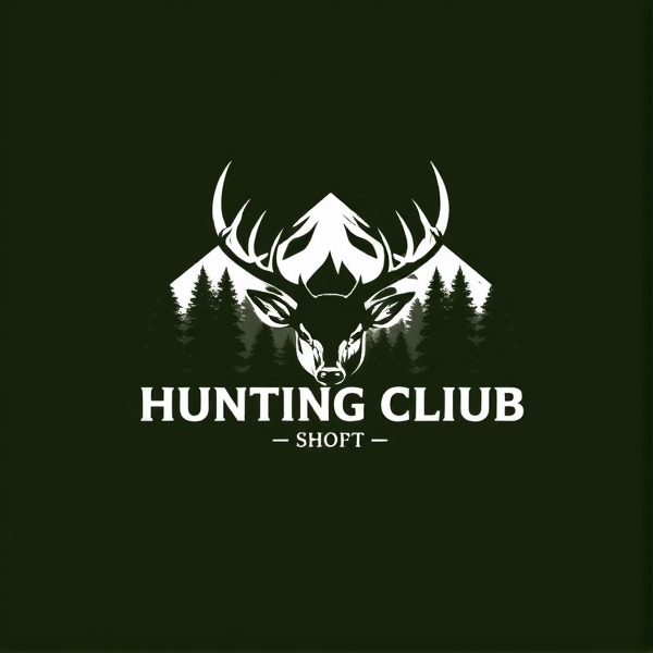 Make me a hunting logo for my hunting club! The hunting  club name is Pine Top hunting club ! We hunt deer using hound dogs ! The reason why the club name is called Pine Top is because that the land have a lot of pine trees that we hunt on. We use shotguns to hunt deer . Pine Top Hunting Club should be on the logo! The logo is going on a a hat