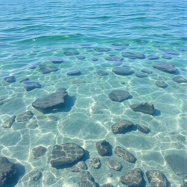 Never ending clear water