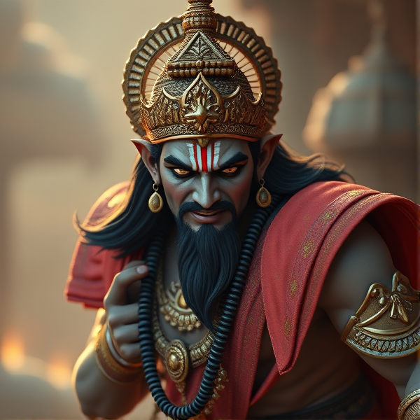 Lord Ram  in angry pose