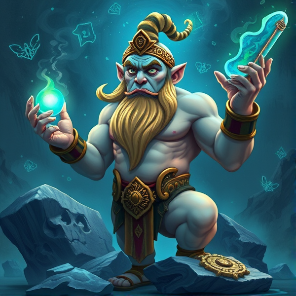 Hypnotized buff 
genie