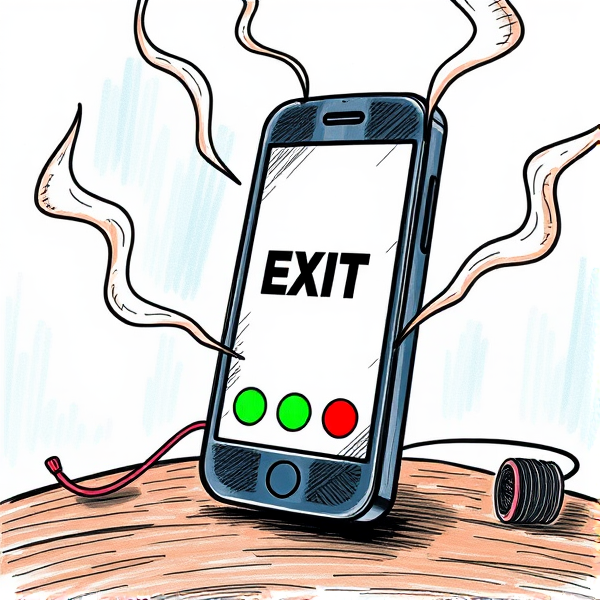 draw picture of dangers of imports of incomparable handset for mobile 3g exit calling emergency services