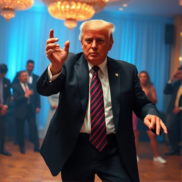donald trump dancing