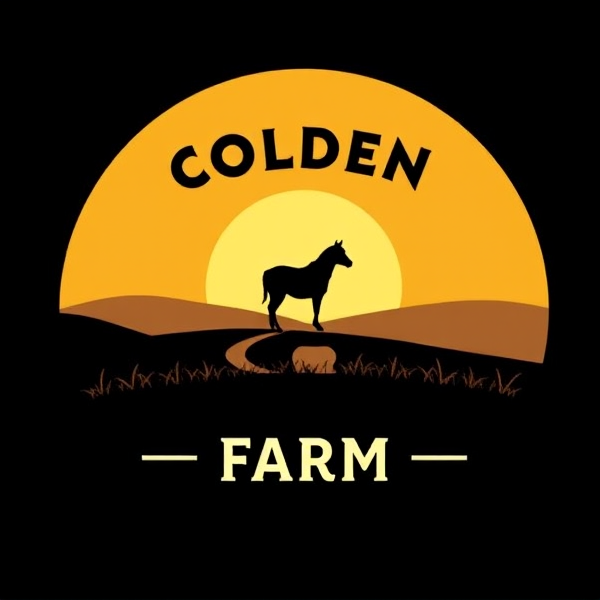 Golden gait farm logo