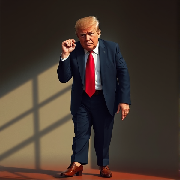 donald trump in loubiton heels