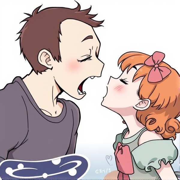 Mable dippers first kiss.