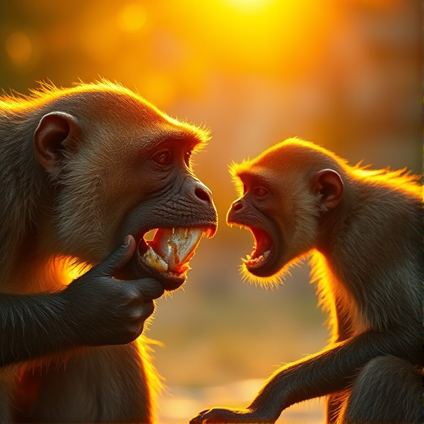 A fish eating a fish eating a fish eating a fish eating a fish eating a monkey