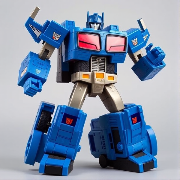 Transformers g1 style blue maclaren in robot mode