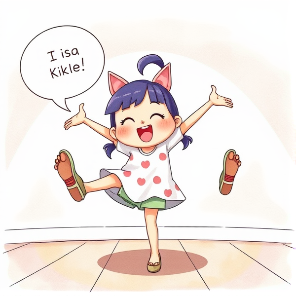 Kiri said as she kicked her feet in the air with elbows on the floor