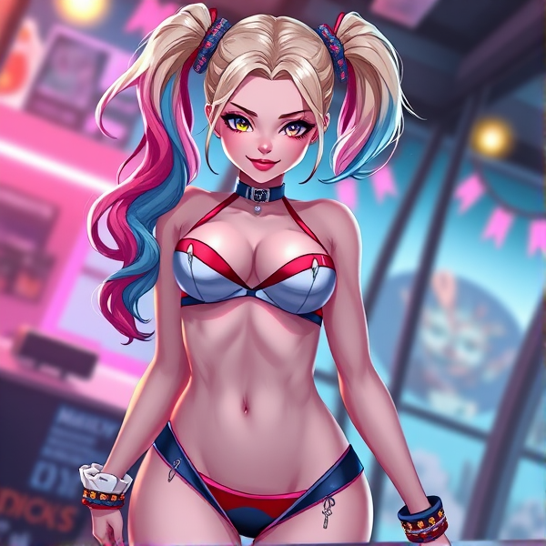 Harley quinn in a bikini