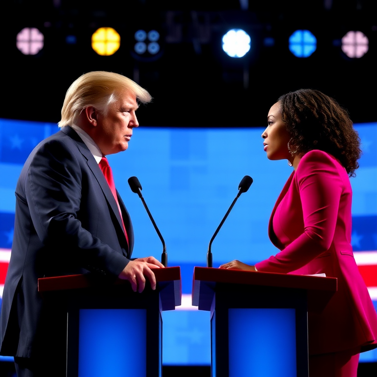 2024 United States presidential debates BETWEEN  TRUMP AND KAMALA HARRIS