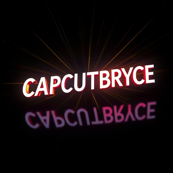 Create a visually arresting 3D logo for "CAPCUTBRYCE" that exudes ultra-modern, sleek design elements with bold sans-serif typography which dynamically bursts forth from a pitch-black background. Infuse the artwork with electrifying light beams inspired by the Capcut app icon's luminosity, casting profound shadows and creating striking highlights across the logo's contours. Incorporate a fusion of cutting-edge curves, crisp edges, and fluid lines to convey both rapidity and elegance. The logo should be enveloped in a metallic skin exhibiting a lustrous, mirror-like finish to dramatically bounce off light, imbuing it with an essence of vigorous motion. Draw upon Pixar's hallmark of incisive imagery and pronounced geometric shapes, injecting the tableau with a lively color spectrum and polished surfaces for additional depth. Utilize rendering techniques paralleling Unreal Engine's hyper-realism and Octane Renderer's ray tracing capabilities to achieve mesmerizing reflections, alongside V-Ray's sophisticated lighting effects to accentuate the mood. Strive for an overwhelmingly surreal visual spectacle that flirts with sci-fi elements, deliberately exaggerating every aspect for maximal impact. This creation ought to be perceived as audaciously lavish, overtly eschewing any inclination towards subtlety or minimalism.