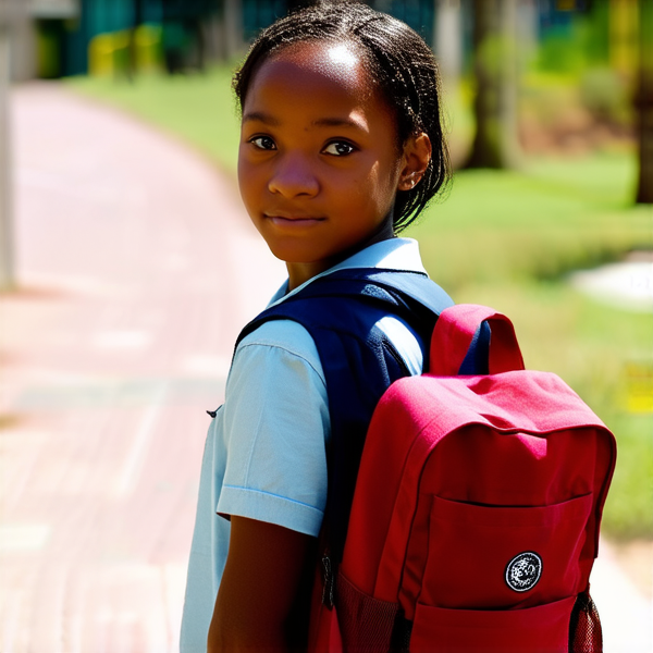 J'ai besoin de 10 images d'une écolière afro américaine avec et sans son sac dans plus environnement différent.